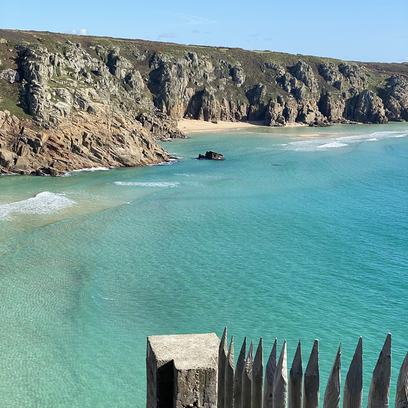 Porthcurno View from Minack Theatre Cornwall