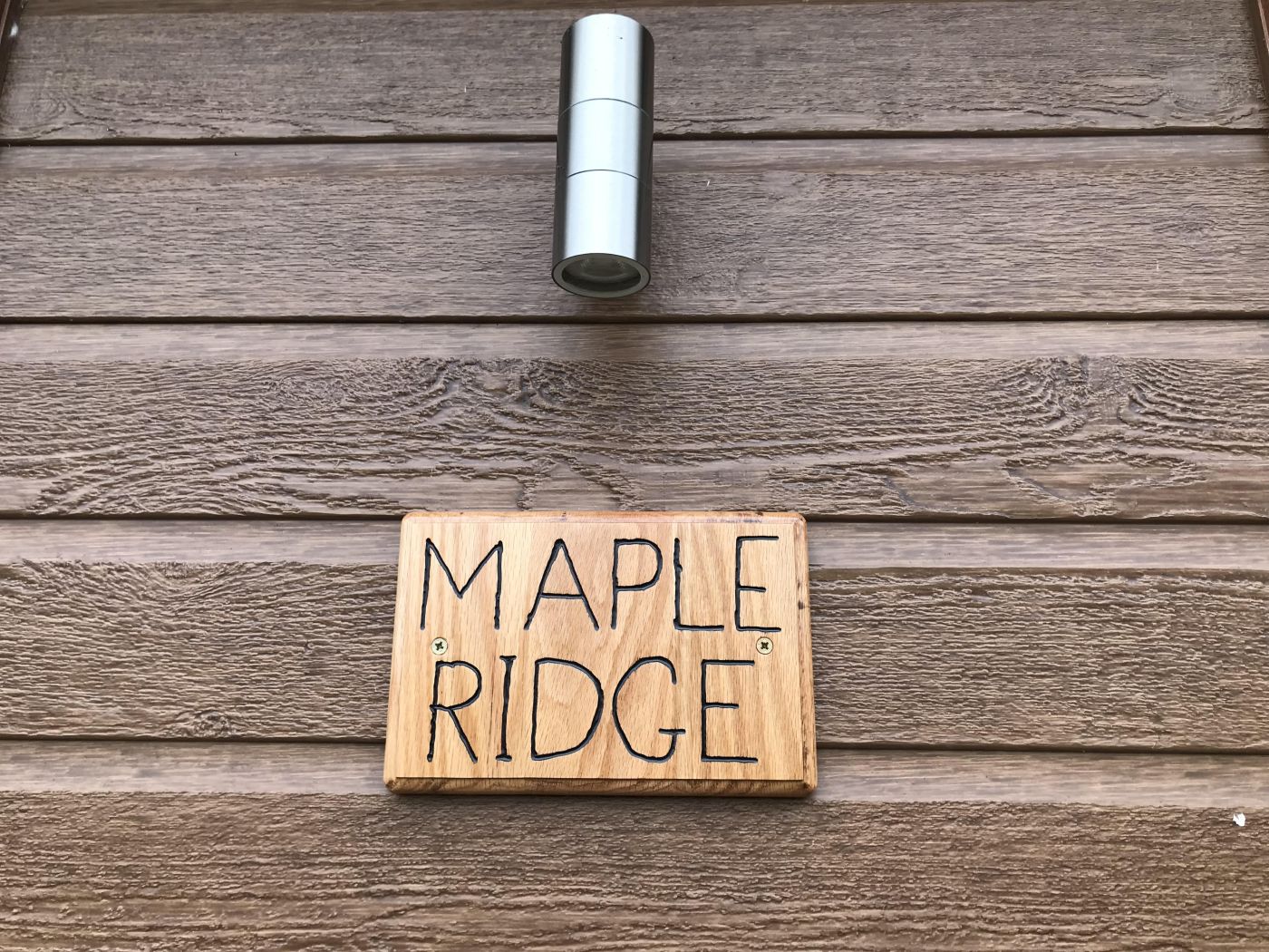 Maple Ridge in Badgers Sign