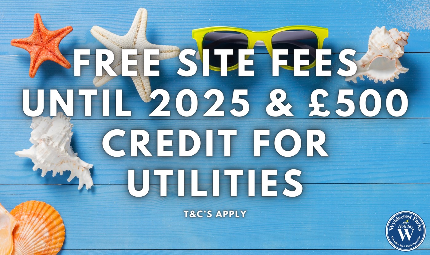 Free site fees and 500 towards utlities banner 2024