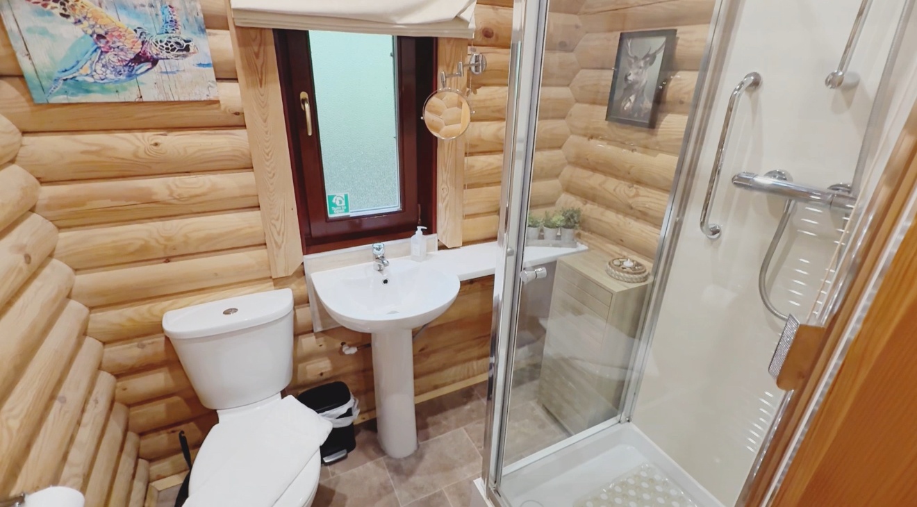 Bespoke Log Cabin Retreat Bathroom