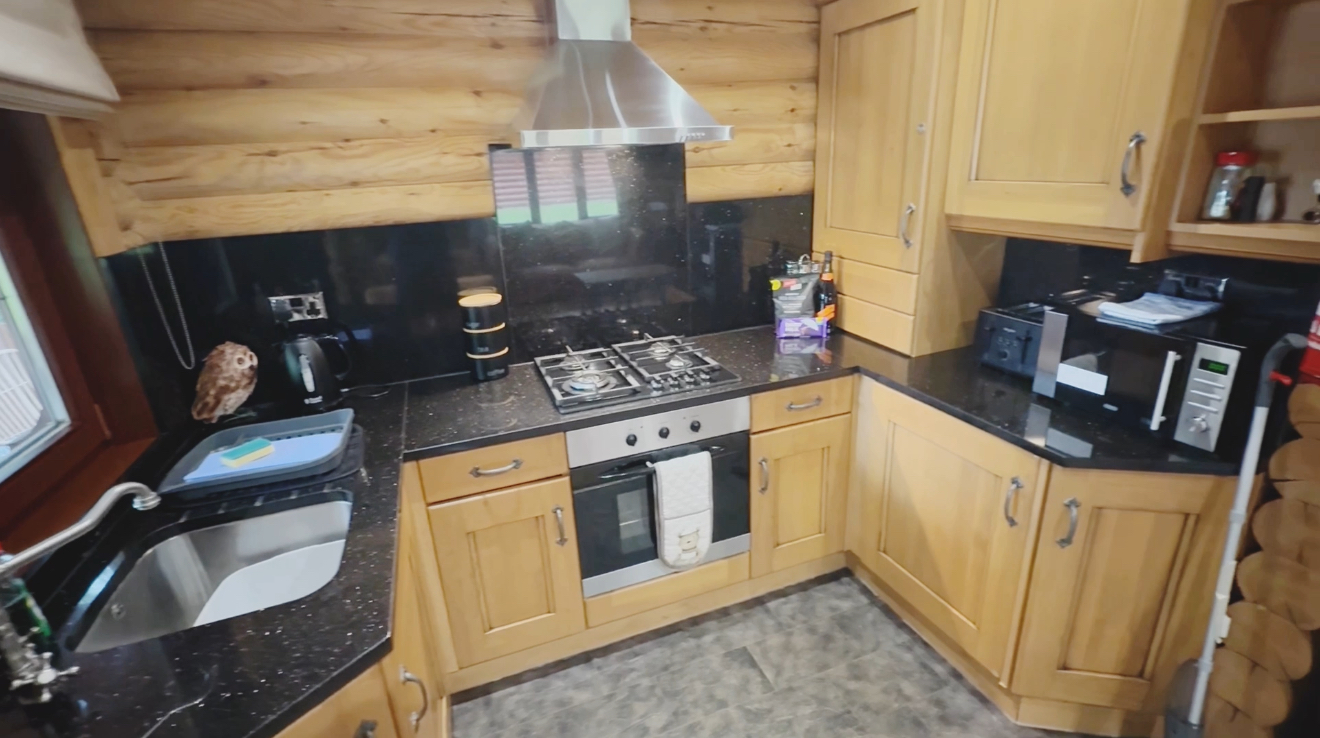 Bespoke Log Cabin Retreat Kitchen